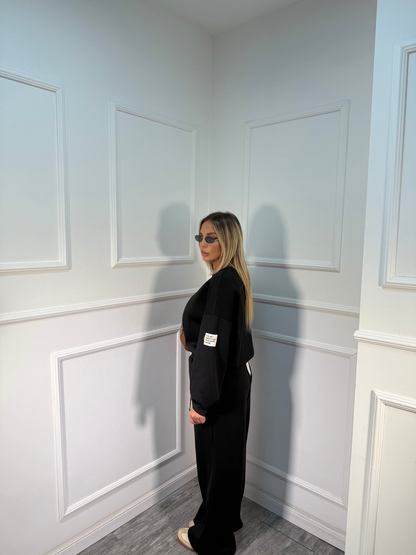 Coordinato curvy Life nero 74531