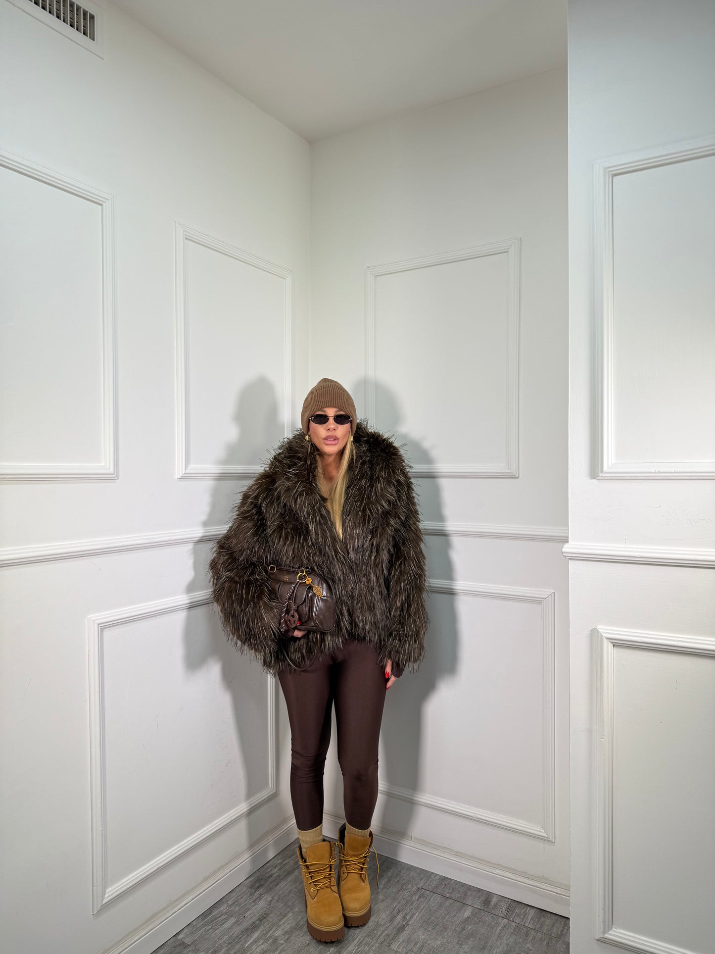 Ecofur a pelo lungo Edimburgo cioccolato l8026