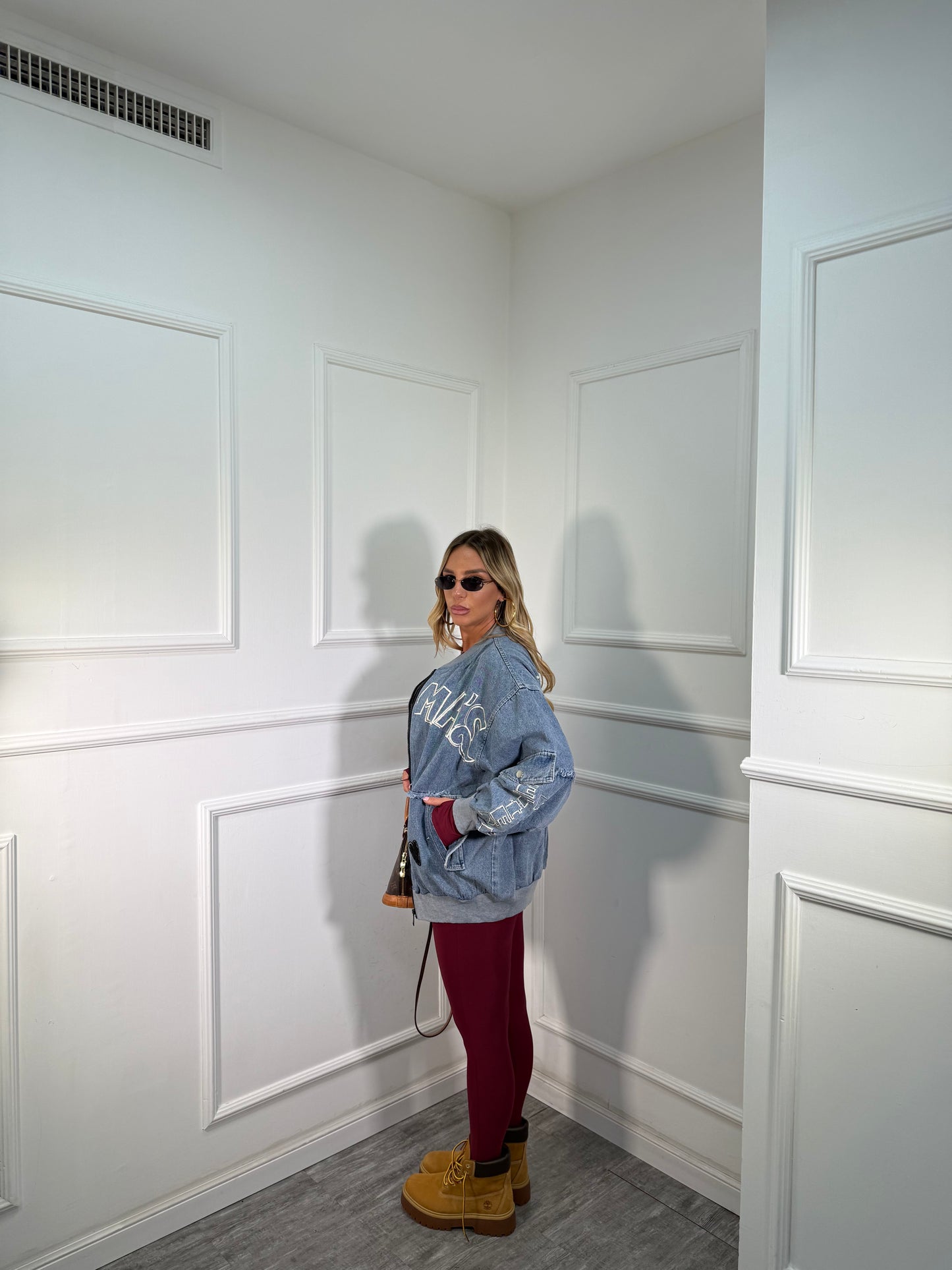 Giubbotto in denim Weekend  lavaggio chiaro yt30036