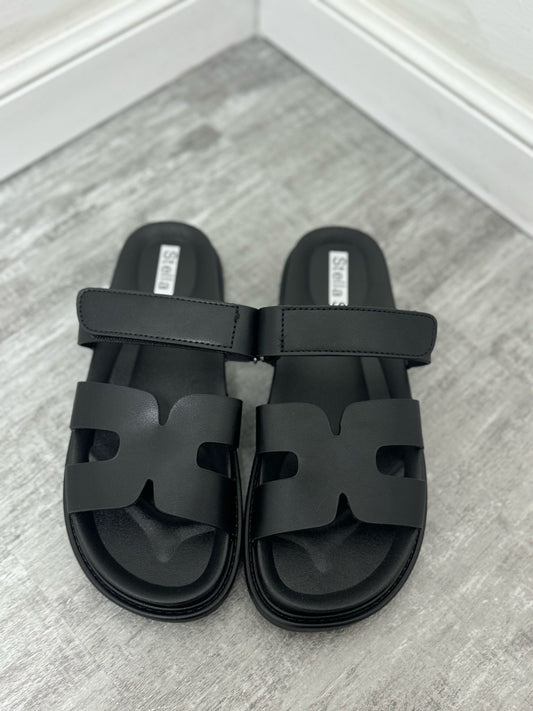 Ciabatta strappo mod Hermès nero