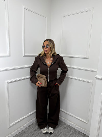 Coordinato con spalline Amy cioccolato l9329 by lumina