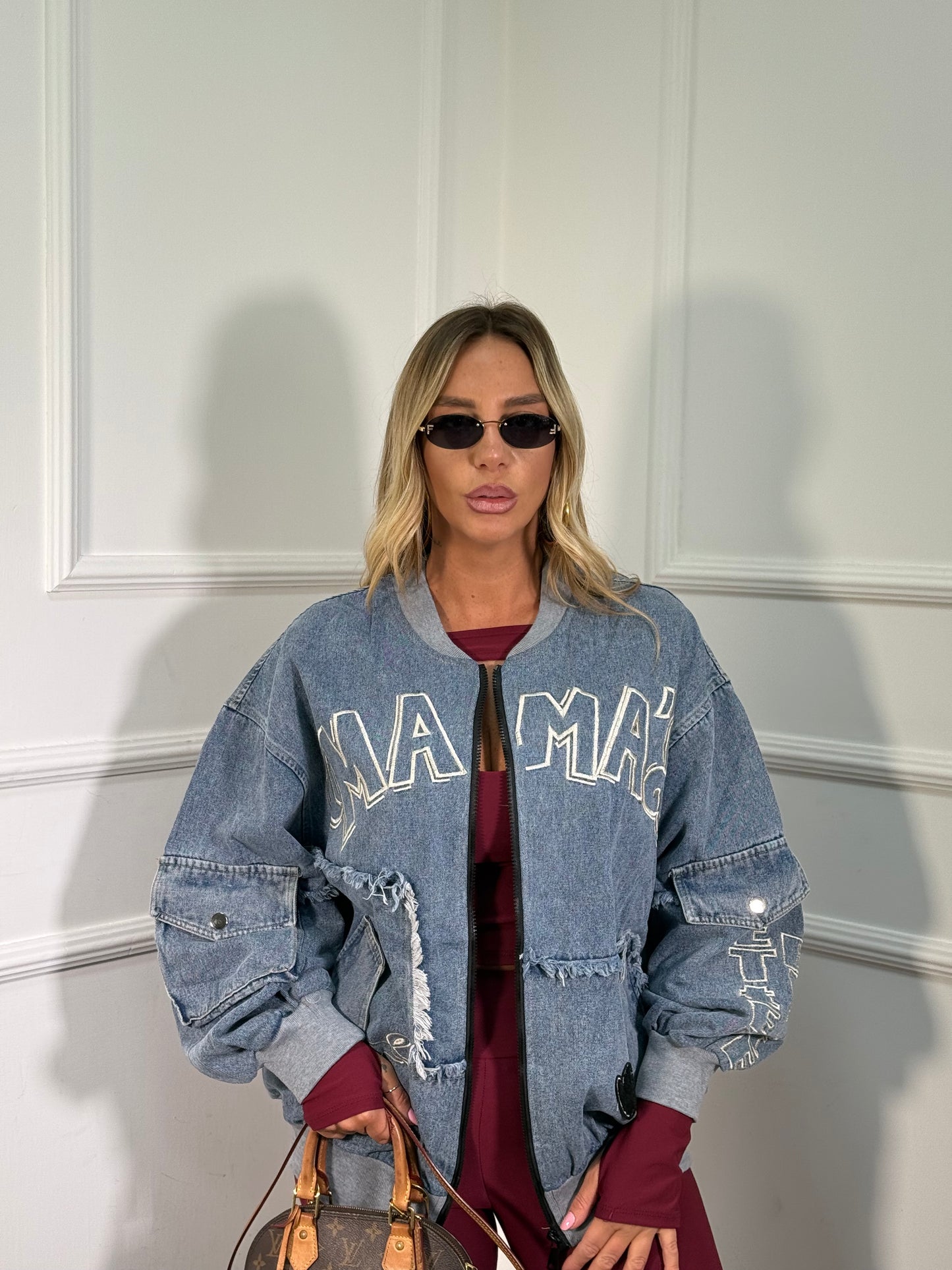 Giubbotto in denim Weekend  lavaggio chiaro yt30036