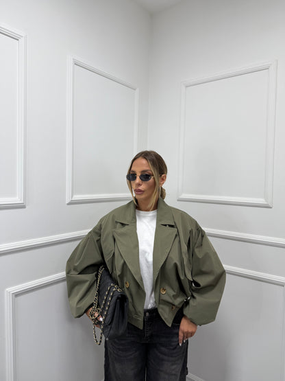 Trench crop Curvy Viral verde 485