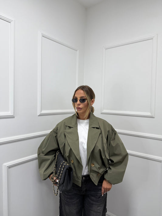 Trench crop Curvy Viral verde 485