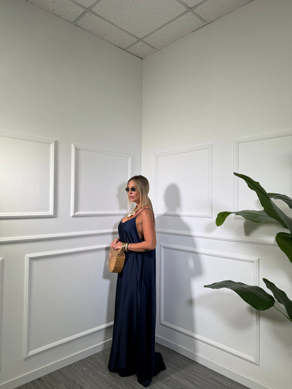 Abito midi in satin Penelope (vari colori)