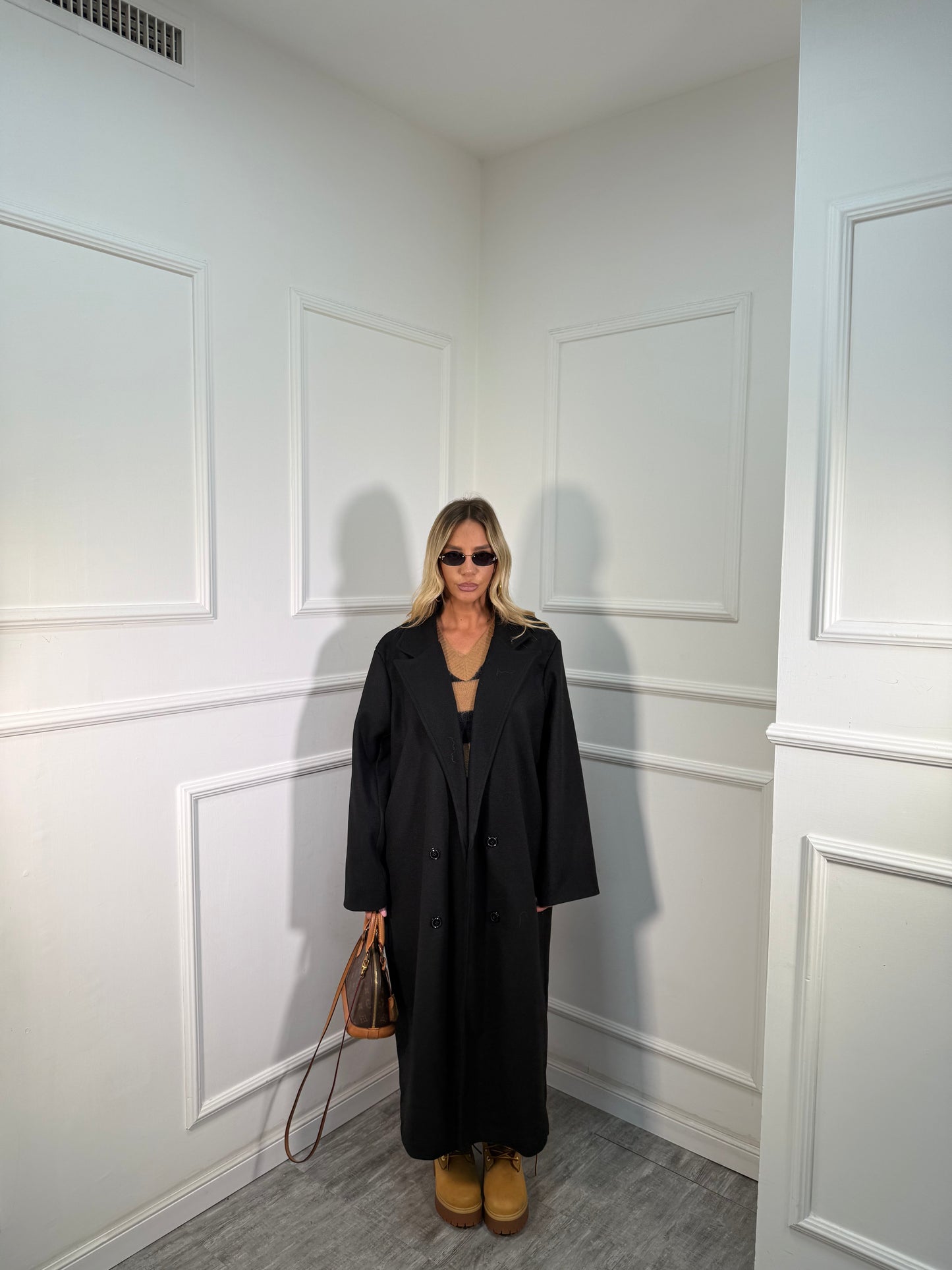 Maxicoat doppiopetto Mara nero 66676