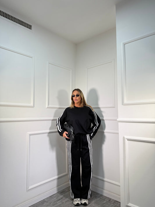 Coordinato in tuta Voyage nero yt30056