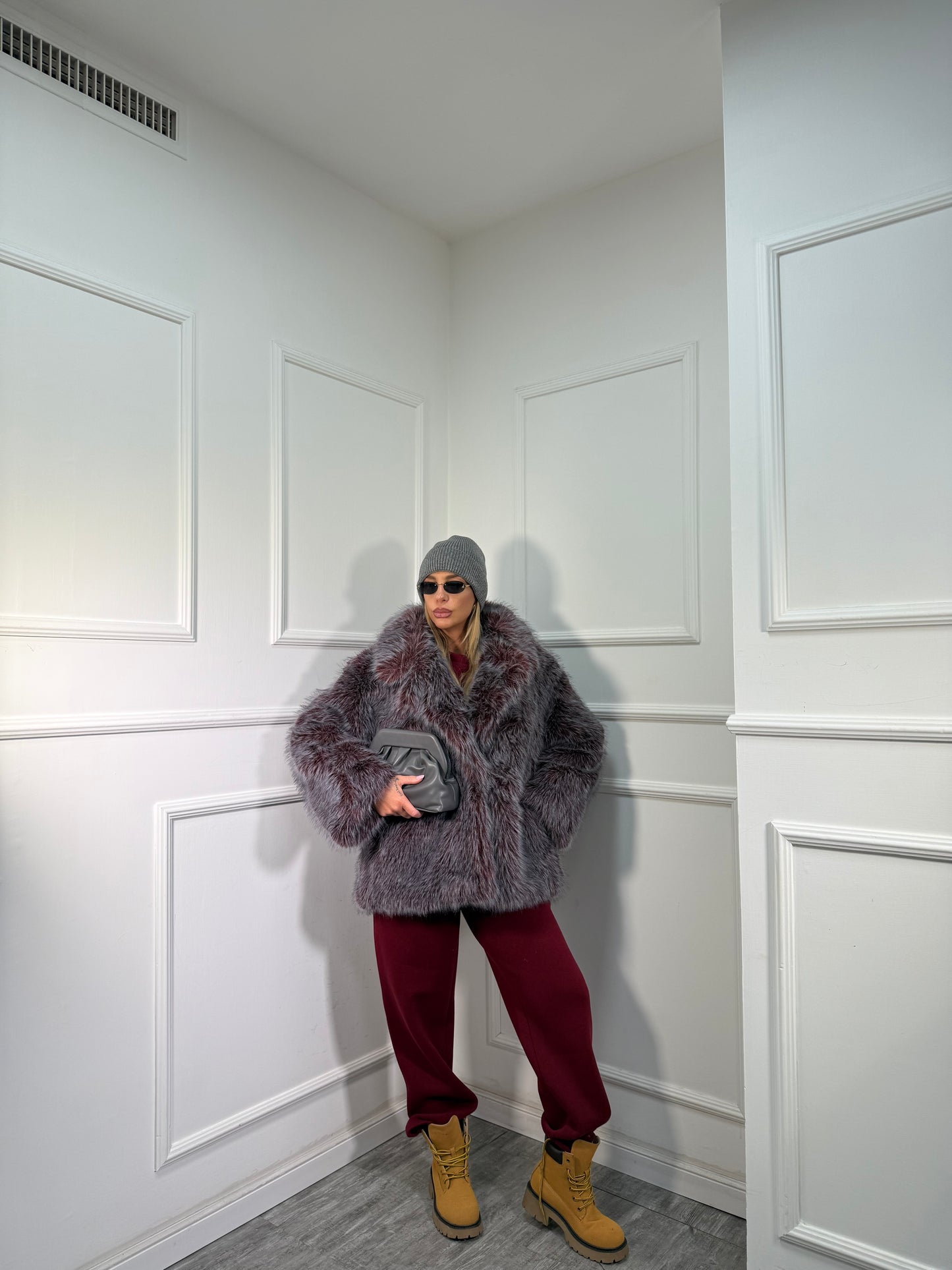 Ecofur Ginevra bordeaux/antracite 68360