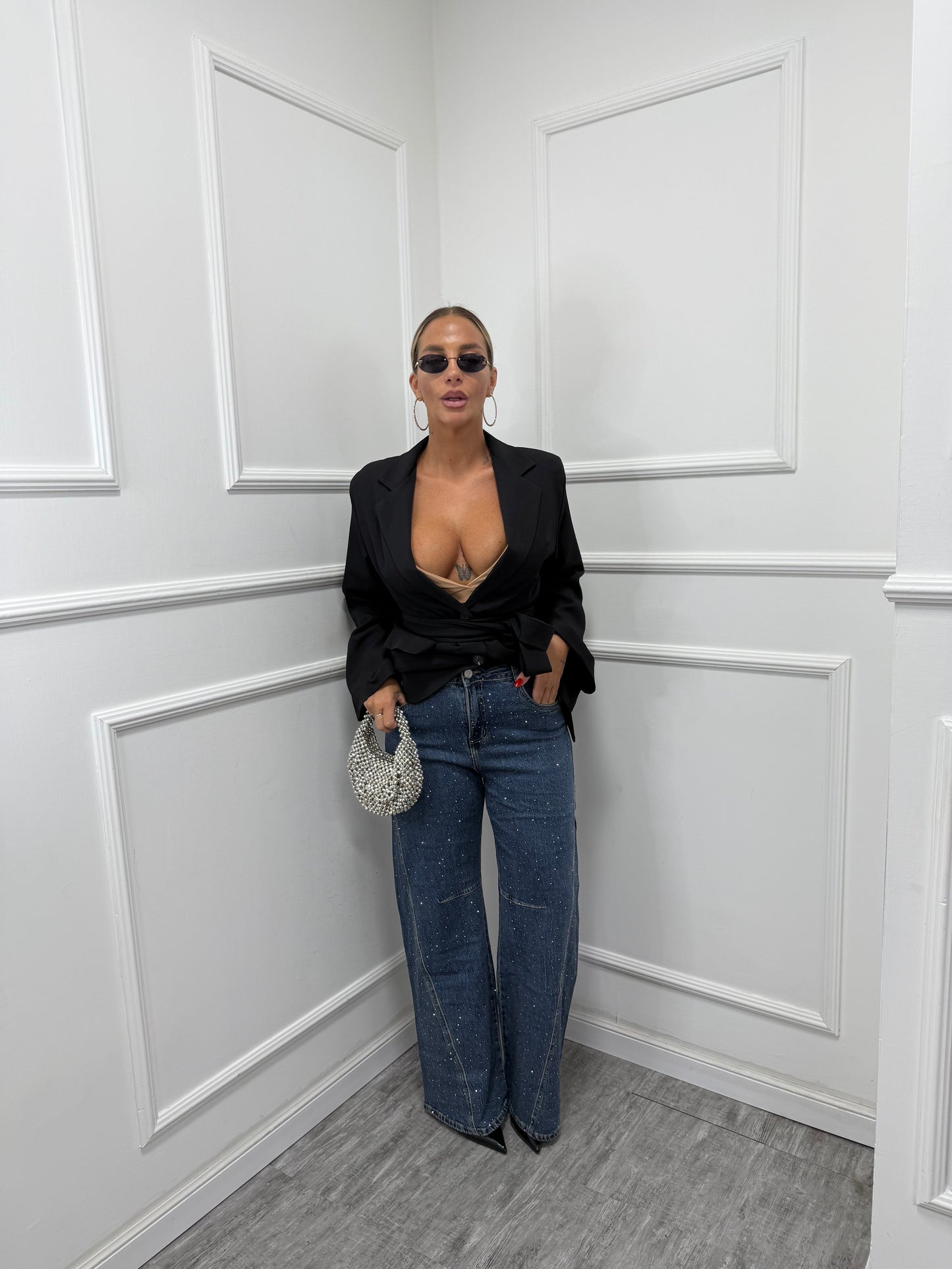 Jeans palazzo Shine lm689