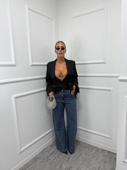 Jeans palazzo Shine lm689