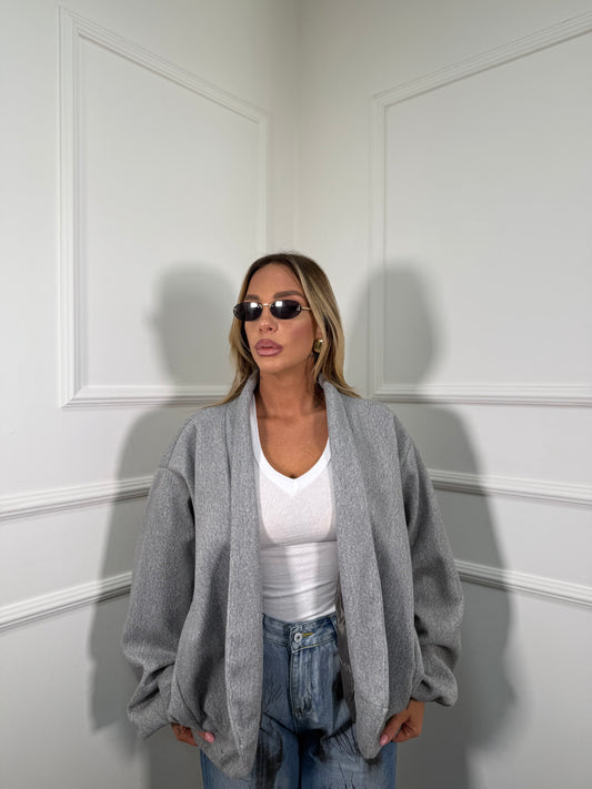 Bomber in panno Berlino grigio 429