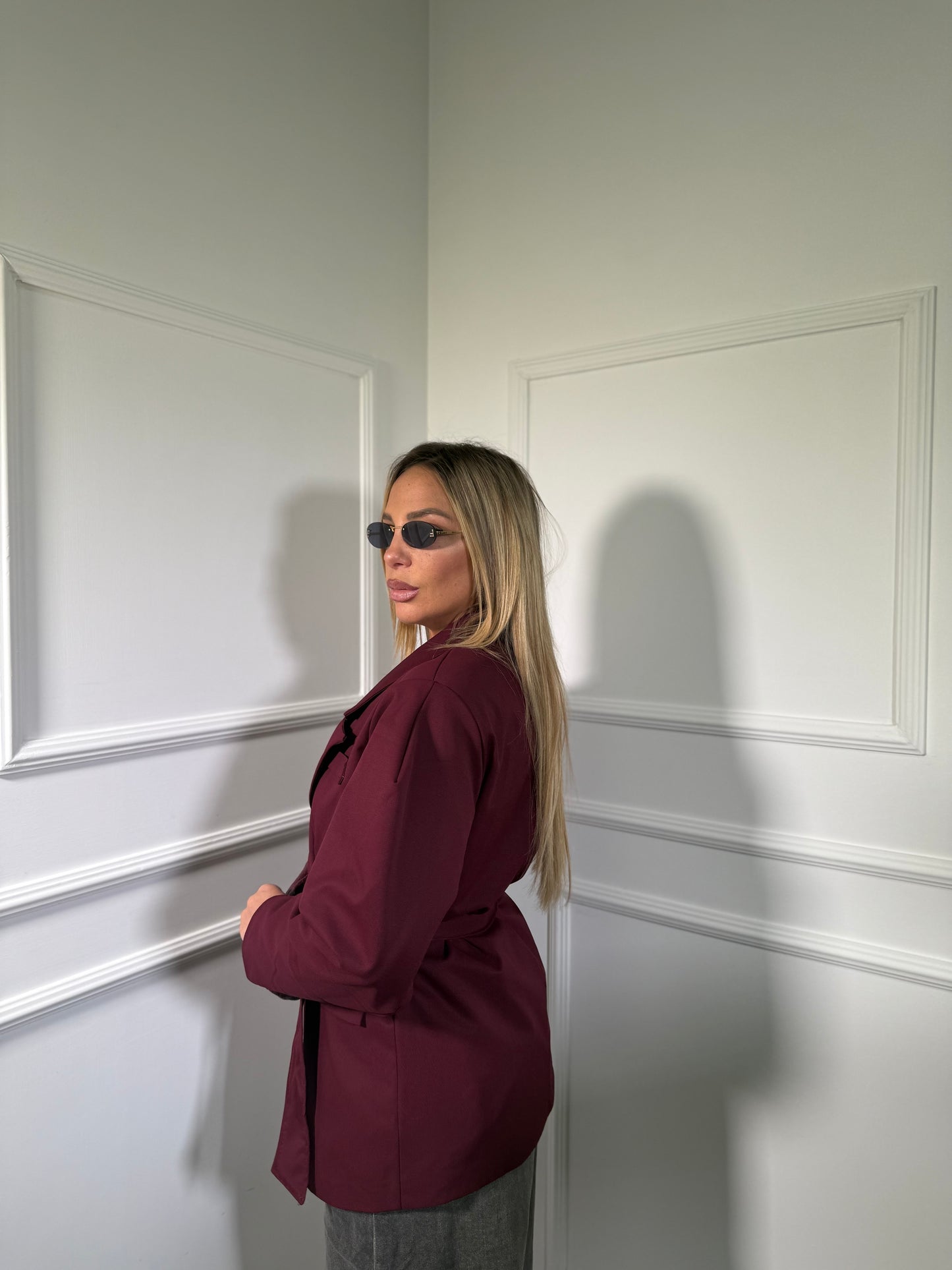 Blazer doppio petto con fusciacca Maya 6886 (vari colori )