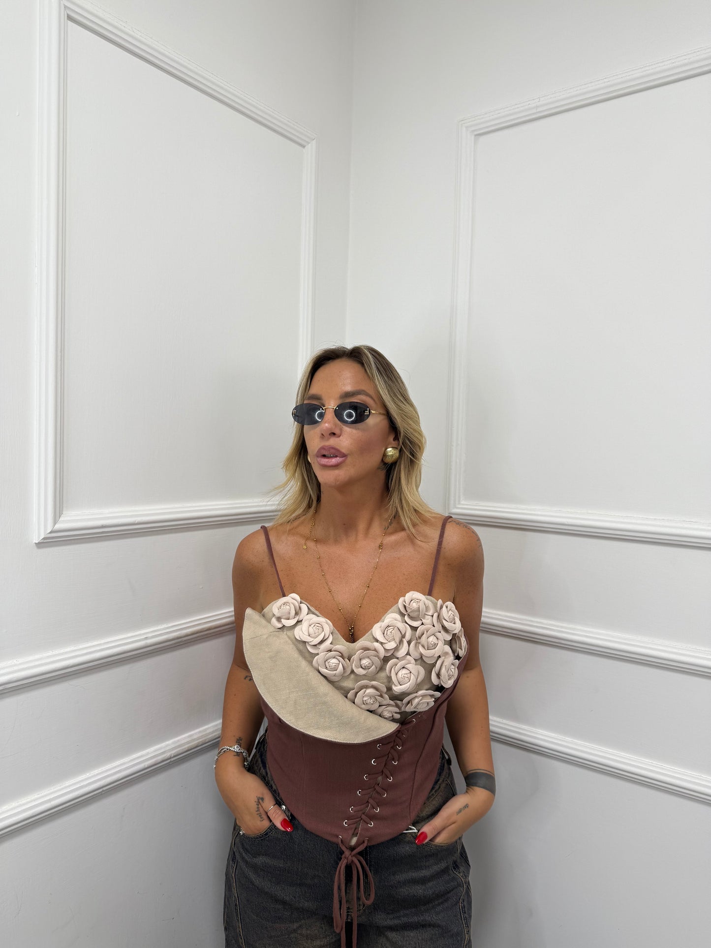 Bustier Claire terracotta vi5010
