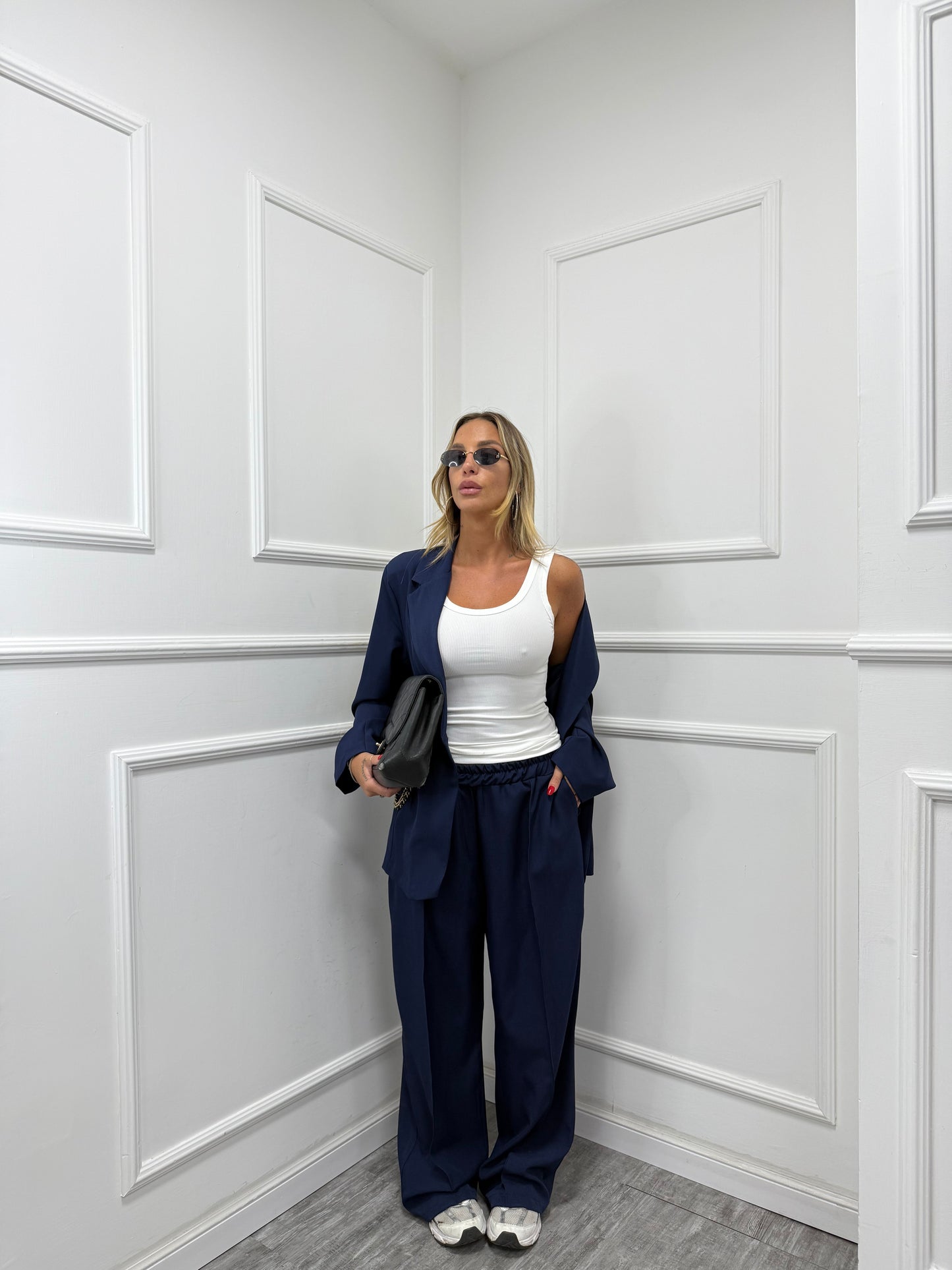 Tailleur Elena blu curvy 46/52 15864