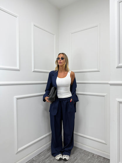 Tailleur Elena blu curvy 46/52 15864