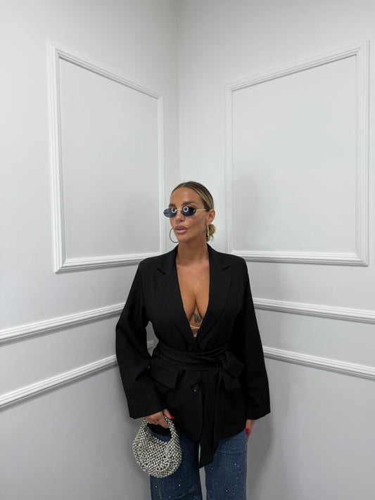 Blazer con fusciacca Benny nero A045