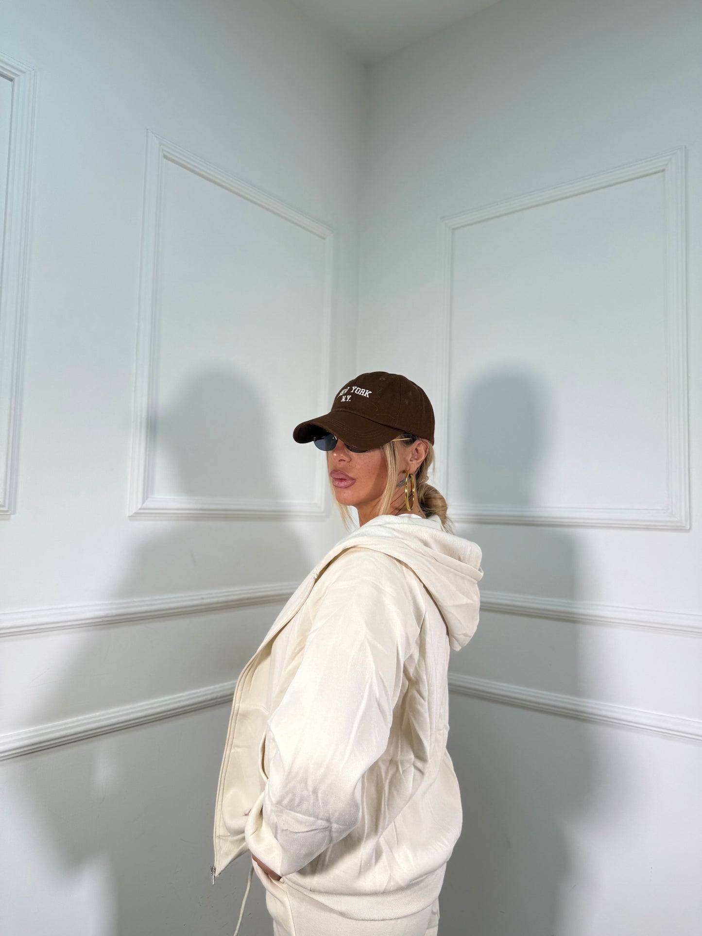 Coordinato in tuta Seattle panna rt743