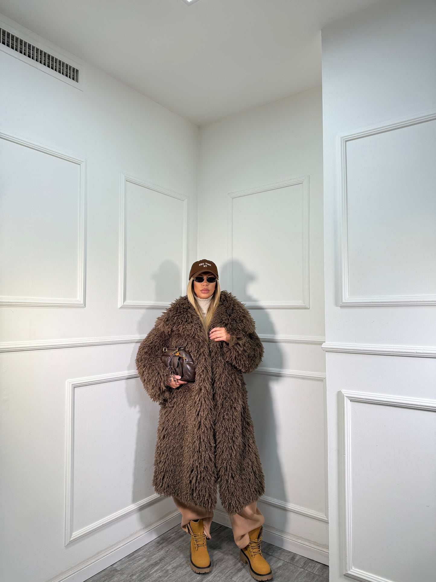 Maxi ecofur mongolia Saint Moritz cioccolato mfy2525