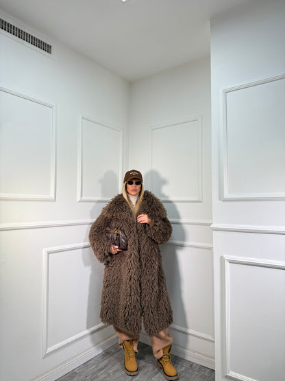 Maxi ecofur mongolia Saint Moritz cioccolato mfy2525