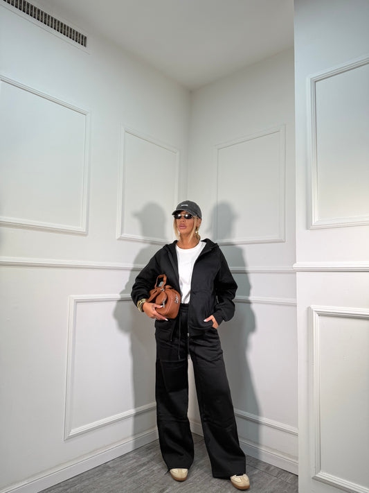 Coordinato in tuta Seattle nero rt743