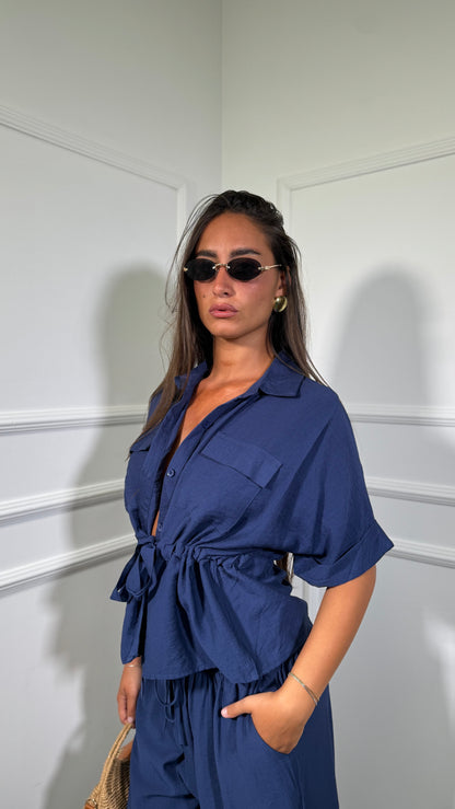 Coordinato in viscosa Kalimera blu Fe297