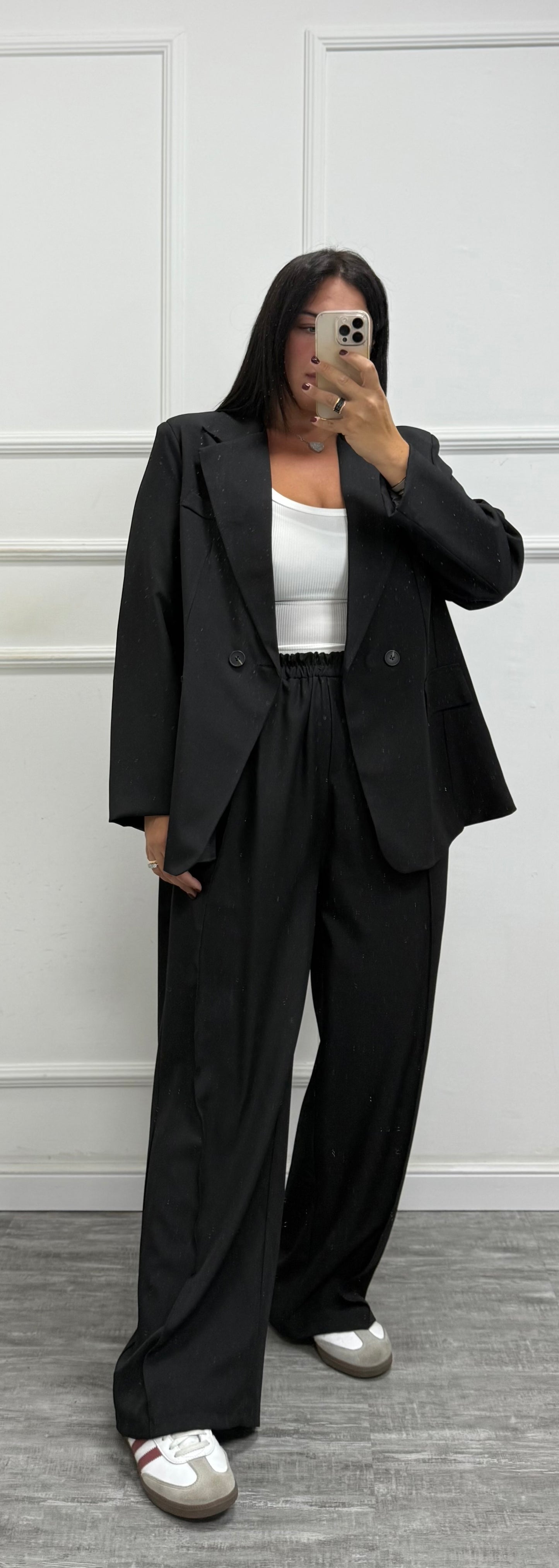 Tailleur Elena nero curvy 46/52 15864