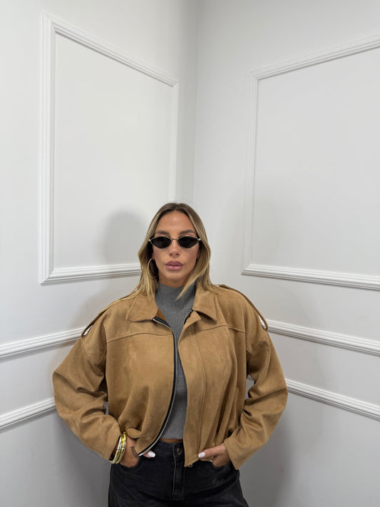 Bomber eco camoscio Web camel 25083