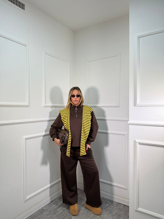 Coordinato in tuta Season cioccolato 21605