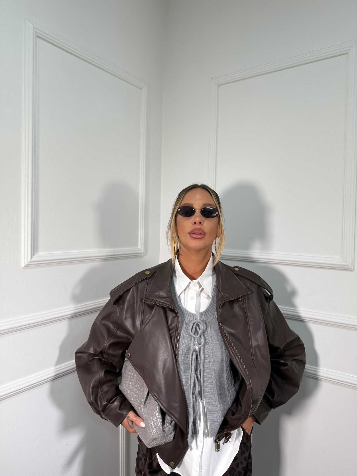 Bomber ecopelle Royal testa di moro dl30204