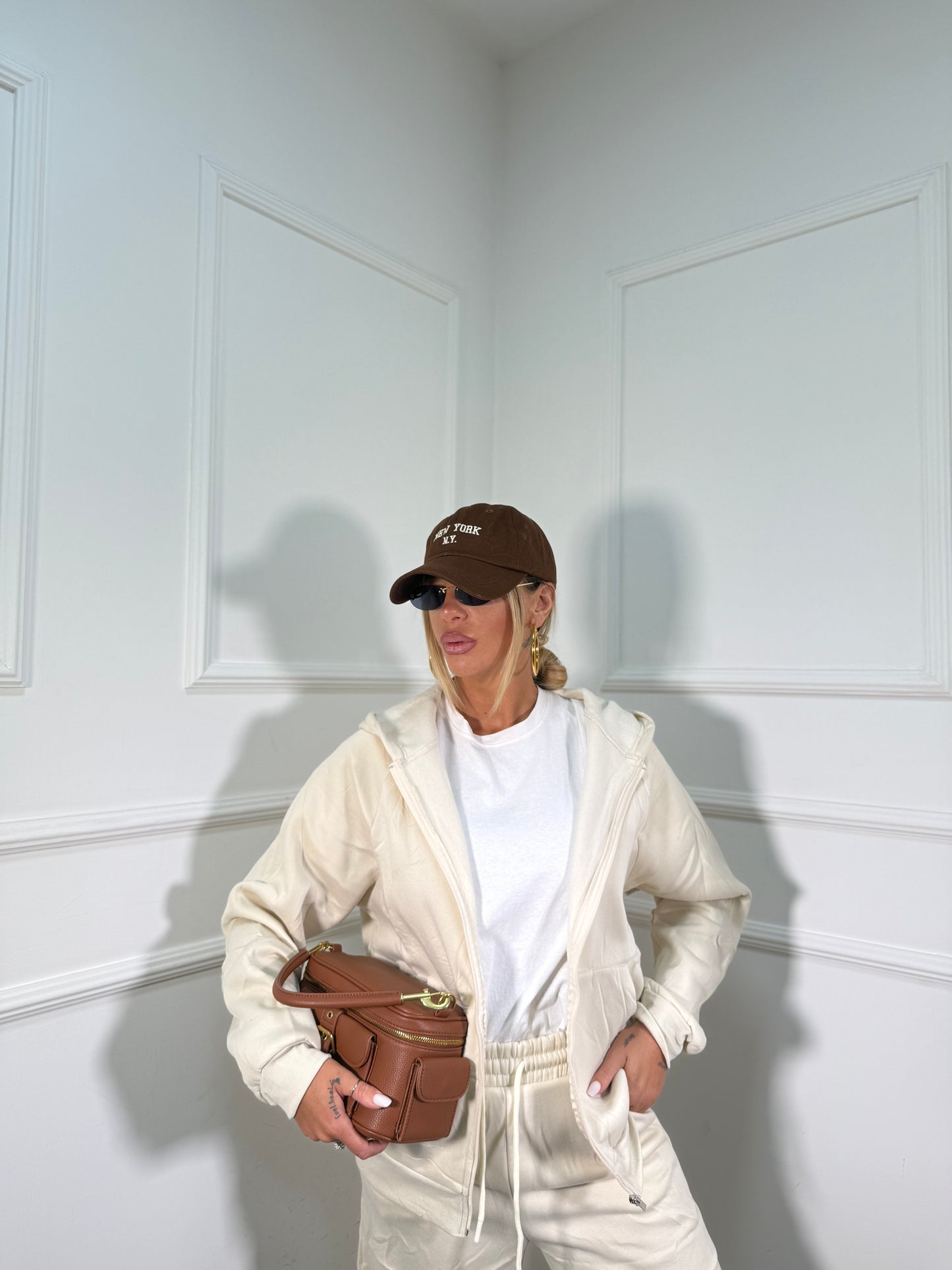 Coordinato in tuta Seattle panna rt743