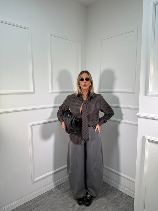 Pantaloni palazzo balloon Easy grigio 66690