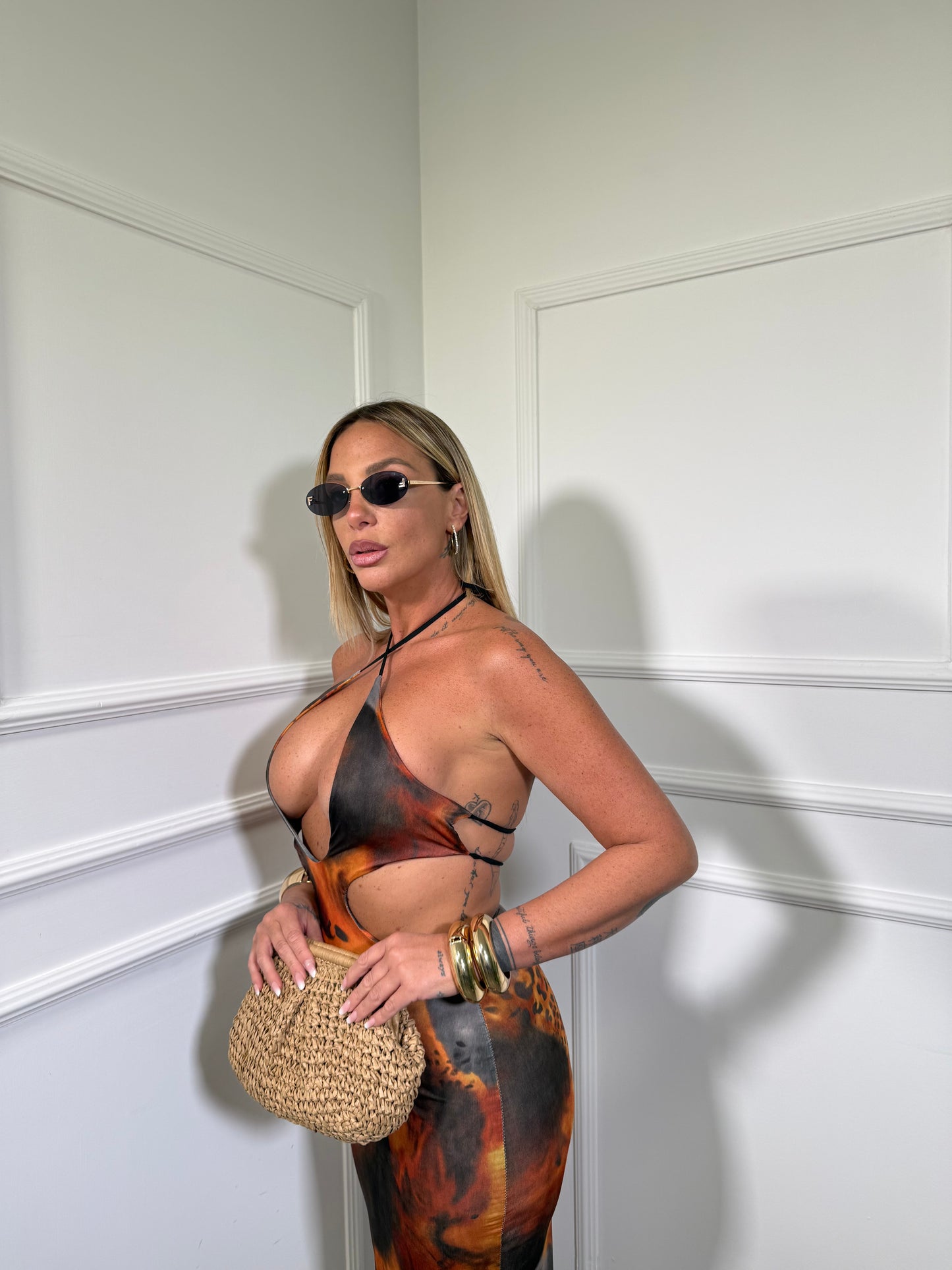 Abito midi in lycra Suerte 0009973