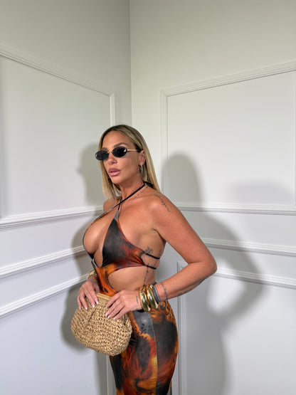 Abito midi in lycra Suerte 0009973