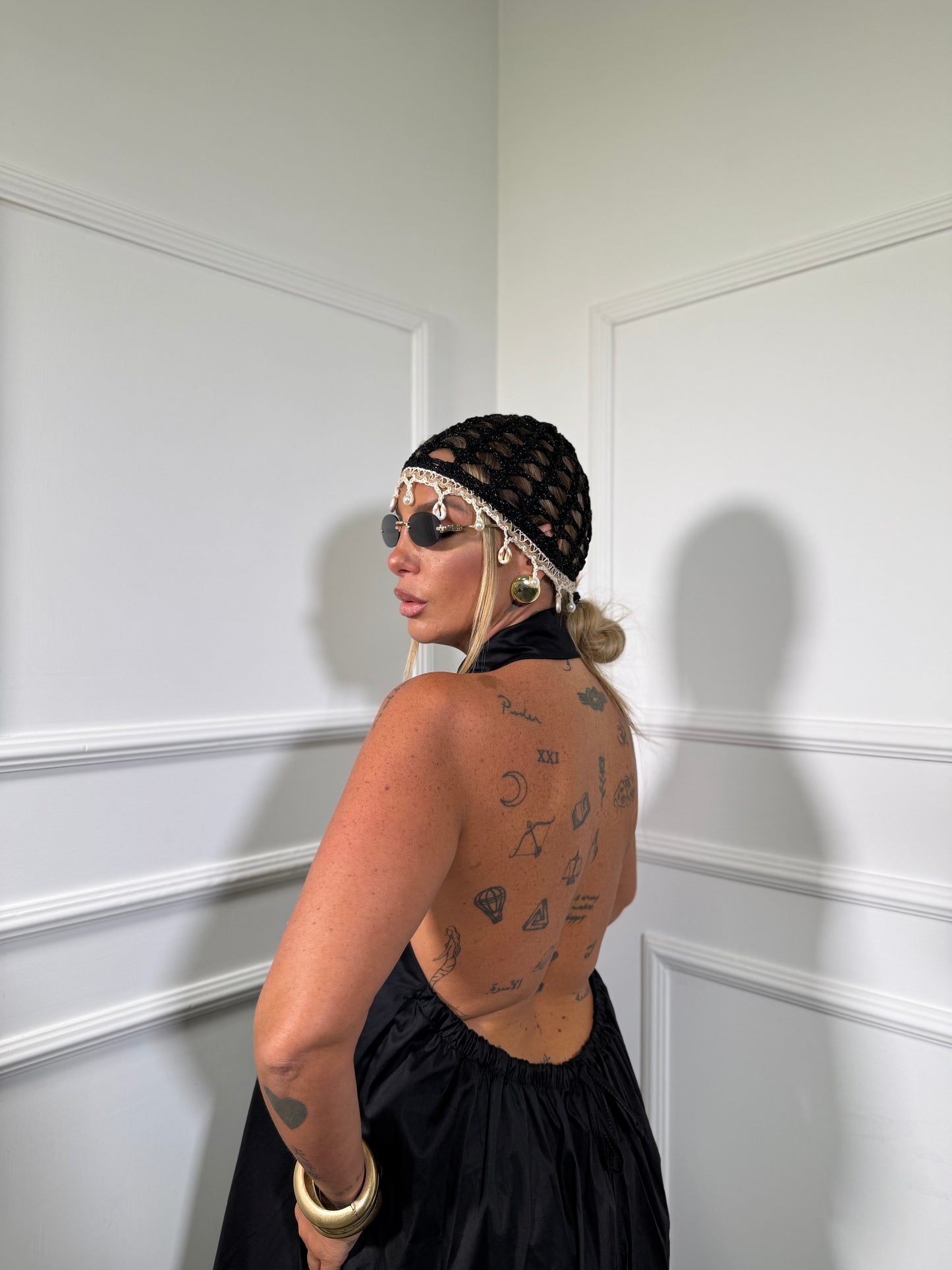 Chemisier midi (Curvy) Alisha nero in125681