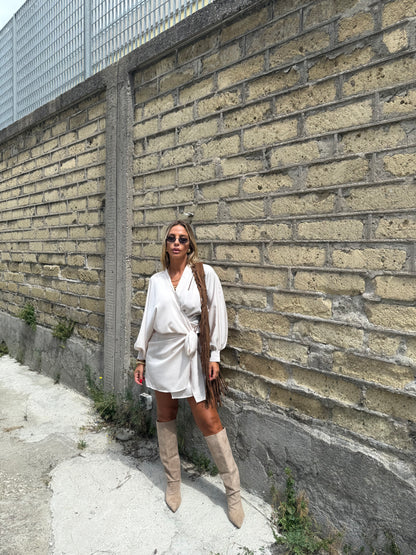 Abito portafoglio Selena crema 6680