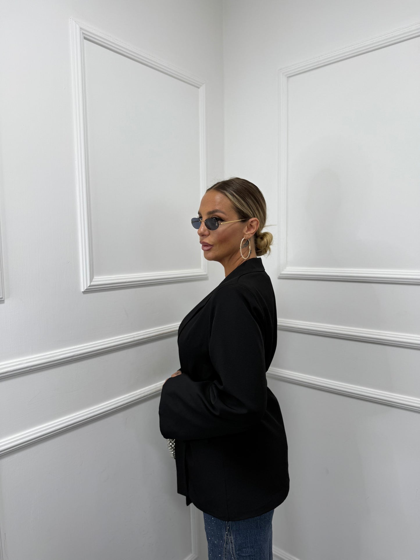 Blazer con fusciacca Benny nero A045