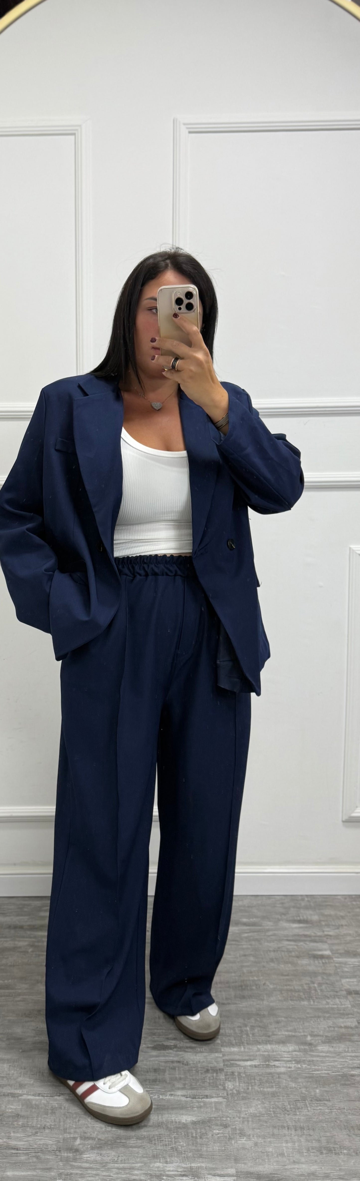 Tailleur Elena blu curvy 46/52 15864