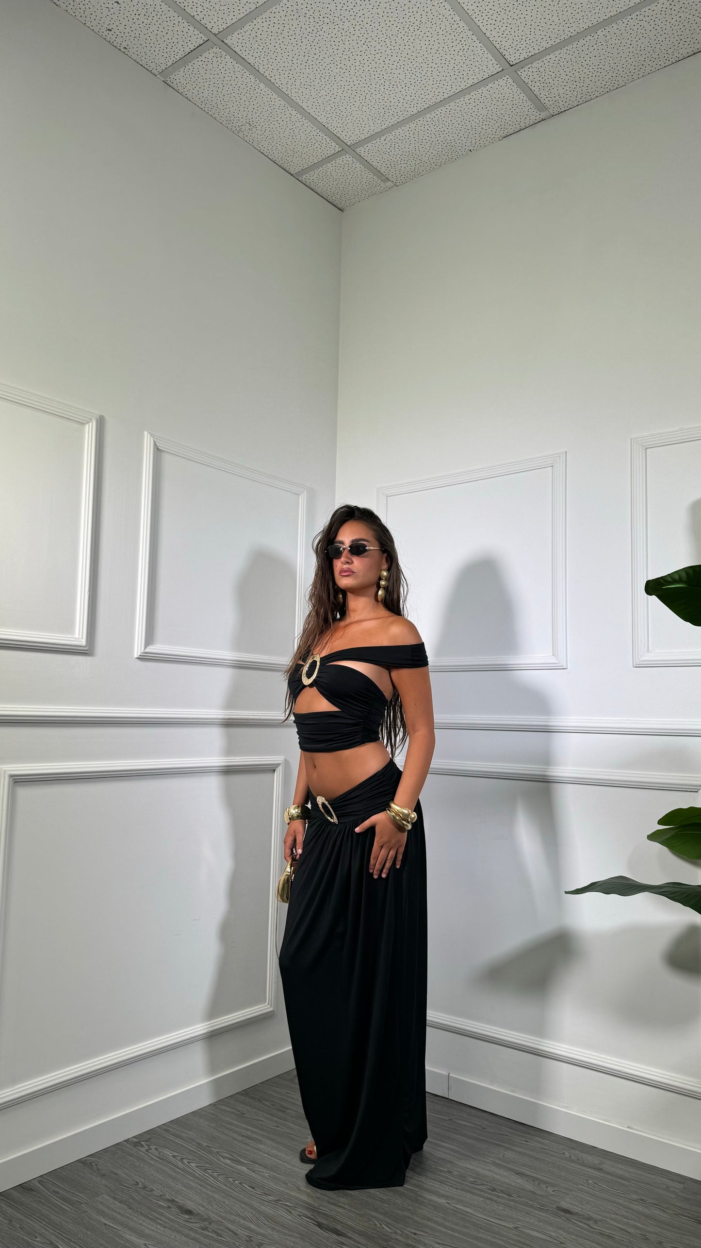 Coordinato in lycra Scorpios nero 2515