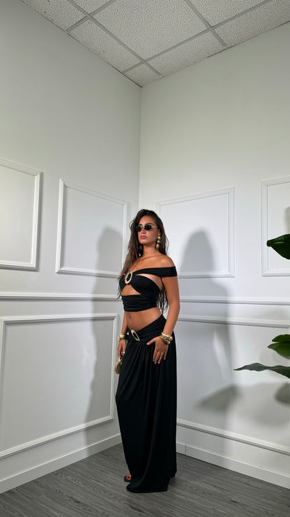 Coordinato in lycra Scorpios nero 2515