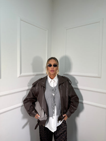 Bomber ecopelle Royal testa di moro dl30204