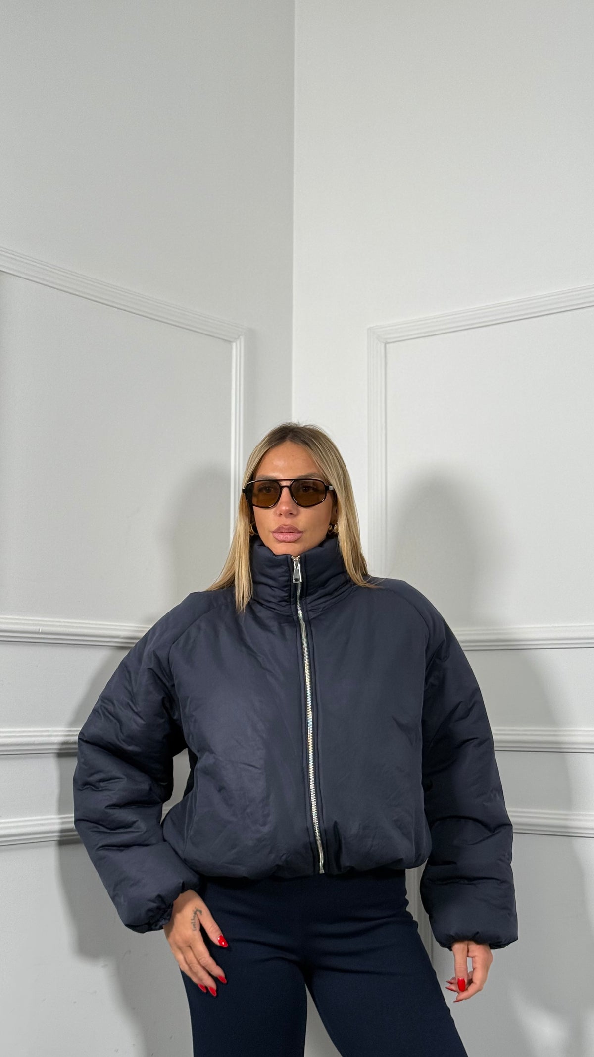 Bomber imbottito Muller blu 8833