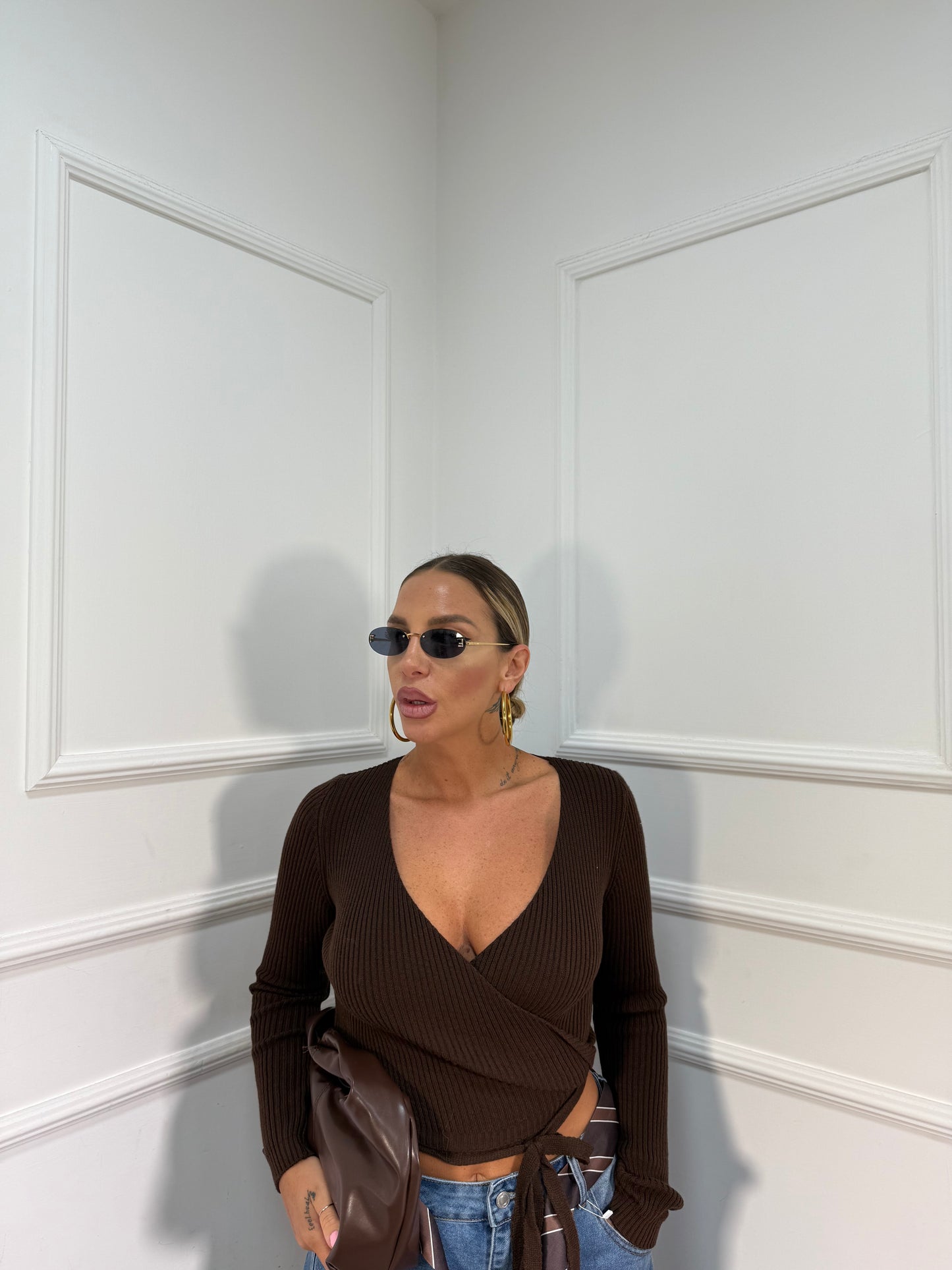 Incrociatina a costine Mavi cioccolato 18051