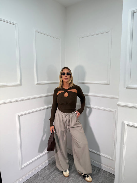 Pantaloni balloon Vivienne camel 18198