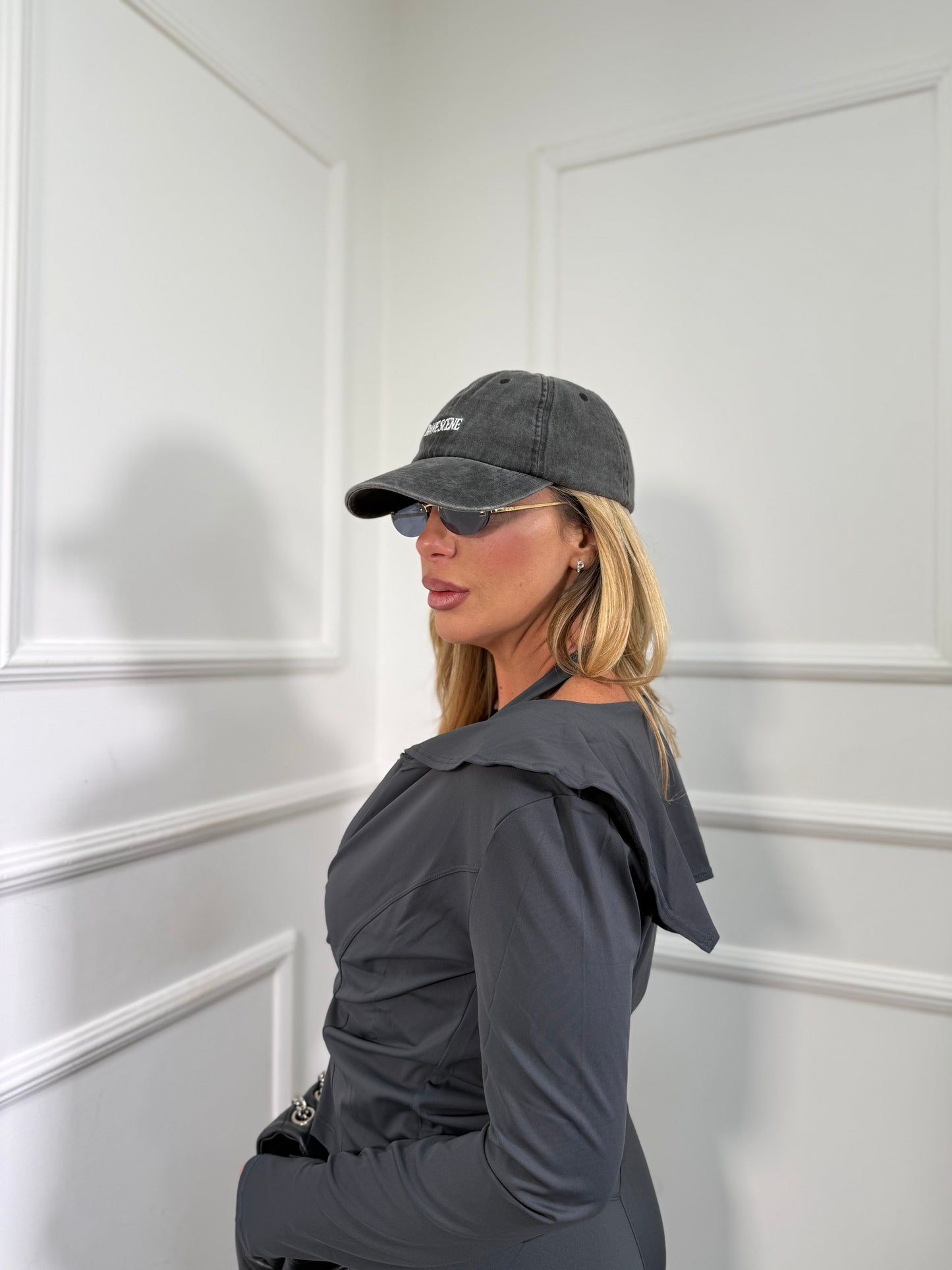 Triset in lycra contenitiva Robyn grigio antracite rtt59058