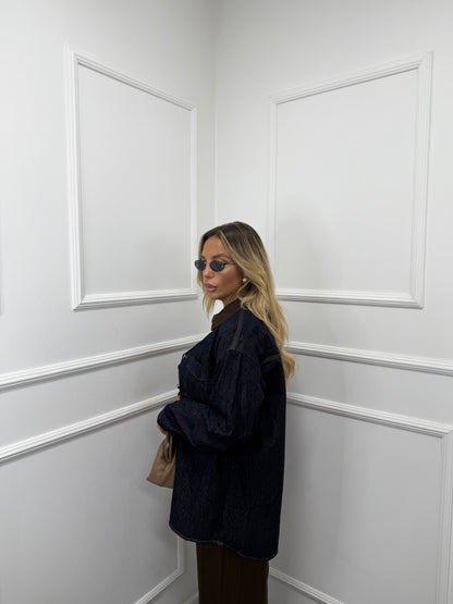 Giacca oversize in denim lavaggio zero Varsavia z2549