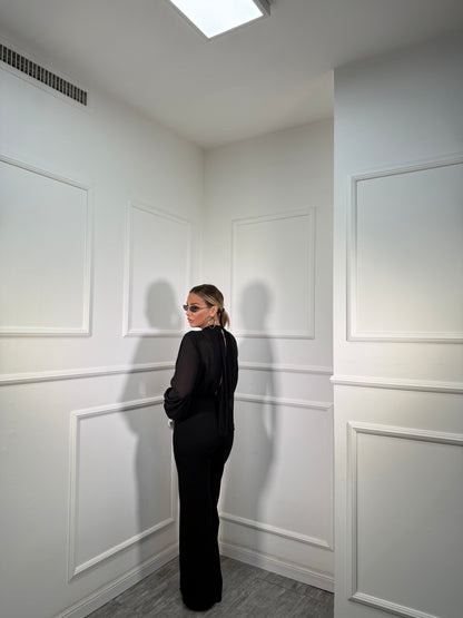 Jumpsuit a palazzo Ellis nera 378788