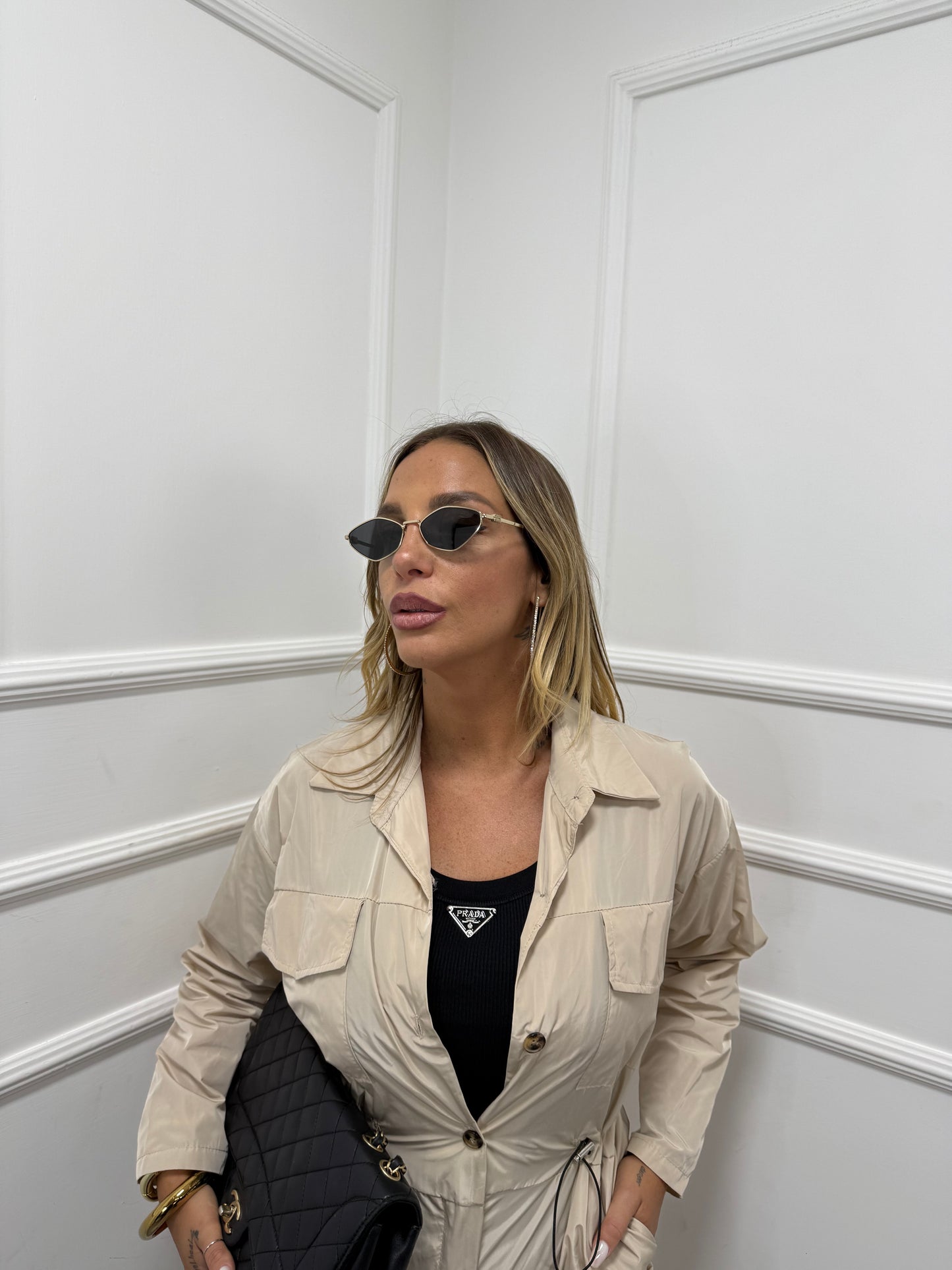 Jumpsuit in nylon Robyn sabbia hp9173