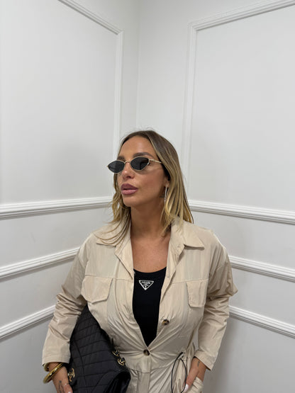 Jumpsuit in nylon Robyn sabbia hp9173