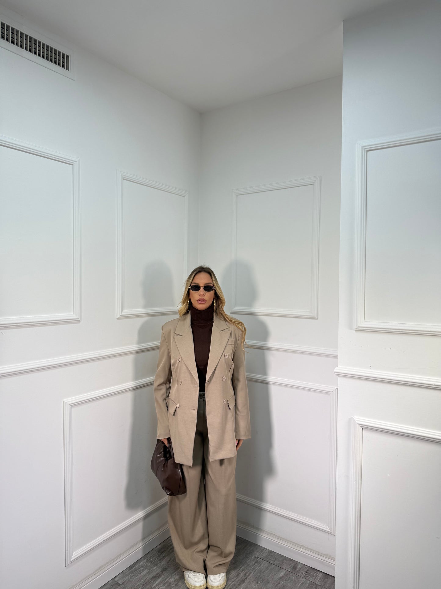 Tailleur doppiopetto Julia cappuccino my86269