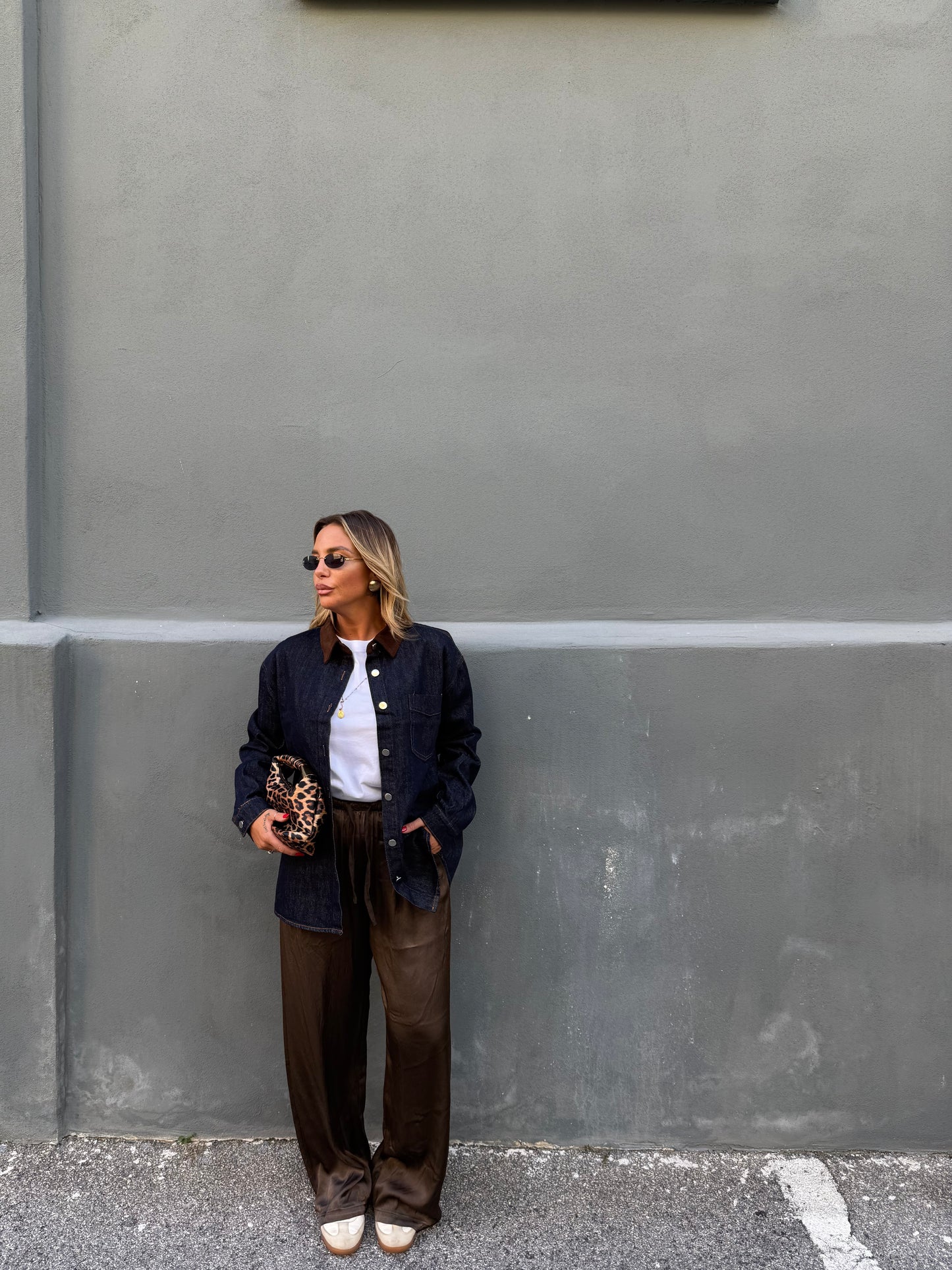Giacca oversize in denim lavaggio zero Varsavia z2549